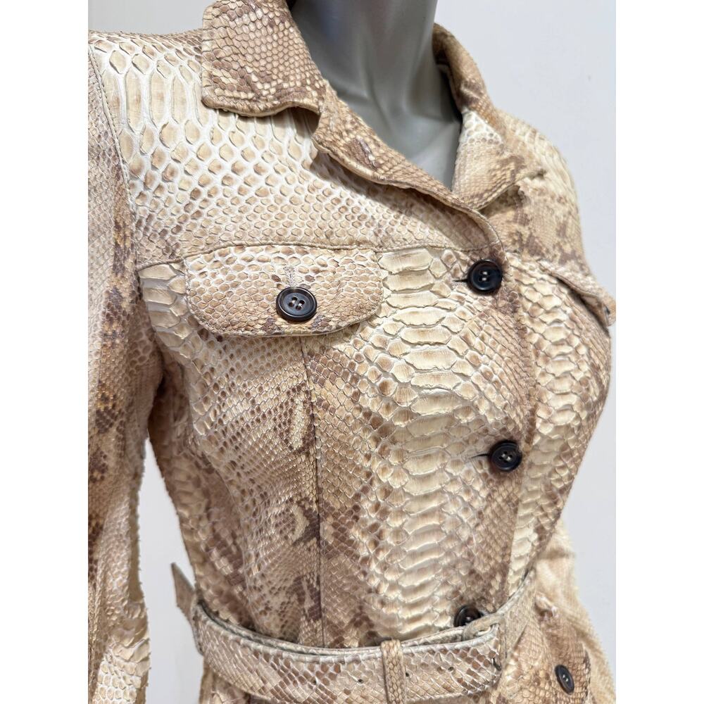 Prada Python Belted Jacket S/S 2004 Runway Sz.M - Picture 10 of 10